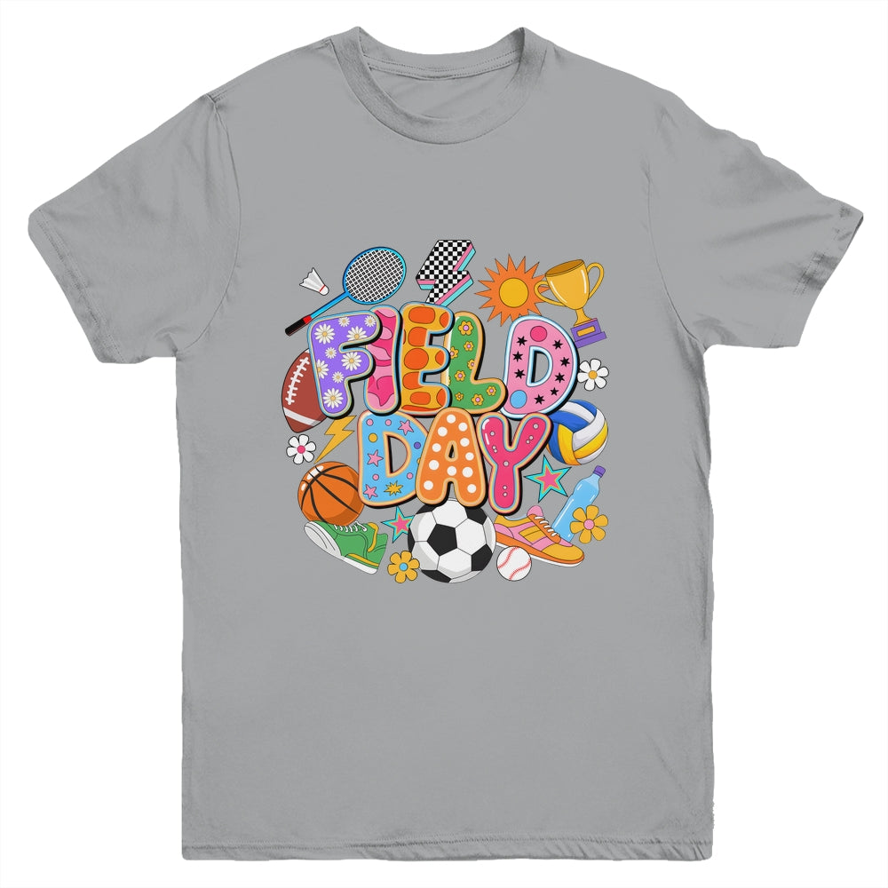 Field Day Fun Day Let The Games Begin Teacher Kids Trip Youth Shirt | siriusteestore