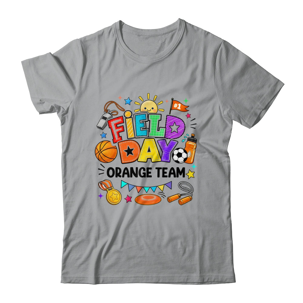 Field Day Orange Team Funny For Kids Teacher Field Day Games Shirt & Hoodie | siriusteestore