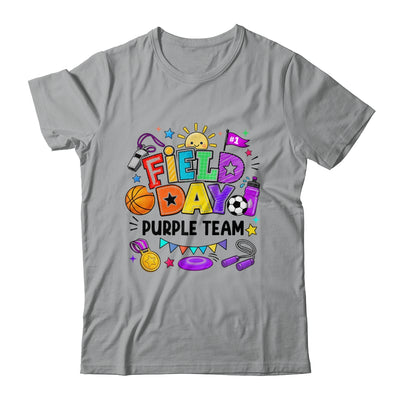 Field Day Purple Team Funny For Kids Teacher Field Day Games Shirt & Hoodie | siriusteestore