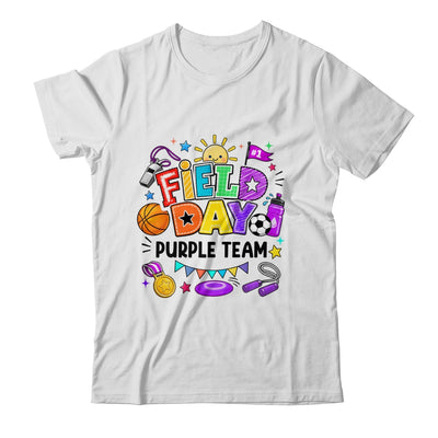 Field Day Purple Team Funny For Kids Teacher Field Day Games Shirt & Hoodie | siriusteestore