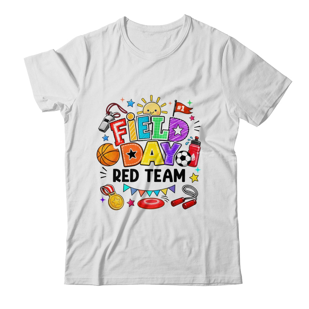 Field Day Red Team Funny For Kids Teacher Field Day Games Shirt & Hoodie | siriusteestore