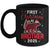 First Christmas As Brother Red Plaid Bear Santa Hat 2025 Mug | siriusteestore