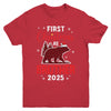 First Christmas As Brother Red Plaid Bear Santa Hat 2025 Youth Shirt | siriusteestore
