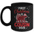 First Christmas As Cousin Red Plaid Bear Santa Hat 2025 Mug | siriusteestore