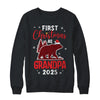 First Christmas As Grandpa Red Plaid Bear Santa Hat 2025 Shirt & Sweatshirt | siriusteestore