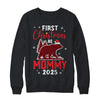 First Christmas As Mommy Red Plaid Bear Santa Hat 2025 Shirt & Sweatshirt | siriusteestore