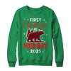 First Christmas As Mommy Red Plaid Bear Santa Hat 2025 Shirt & Sweatshirt | siriusteestore