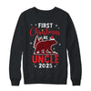 First Christmas As Uncle Red Plaid Bear Santa Hat 2025 Shirt & Sweatshirt | siriusteestore