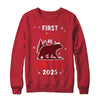 First Christmas As Uncle Red Plaid Bear Santa Hat 2025 Shirt & Sweatshirt | siriusteestore