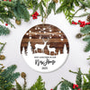 First Christmas In Our New Home Mr And Mrs 2025 Deer Christmas Tree For Wedding Newlywed Couple Christmas Tree Ornament | siriusteestore