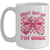 First Day Of 7th Grade Coquette Back To School Girls Kids Mug | siriusteestore