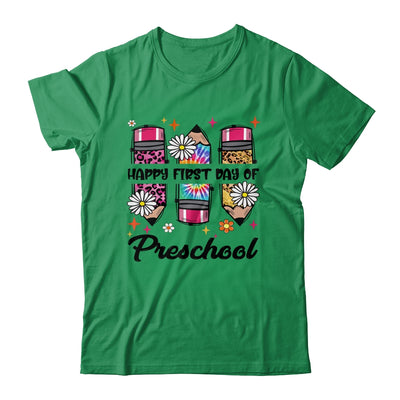First Day Preschool Teacher Leopard Pencil Back To School Shirt & Hoodie | siriusteestore