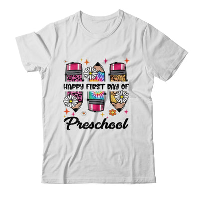 First Day Preschool Teacher Leopard Pencil Back To School Shirt & Hoodie | siriusteestore