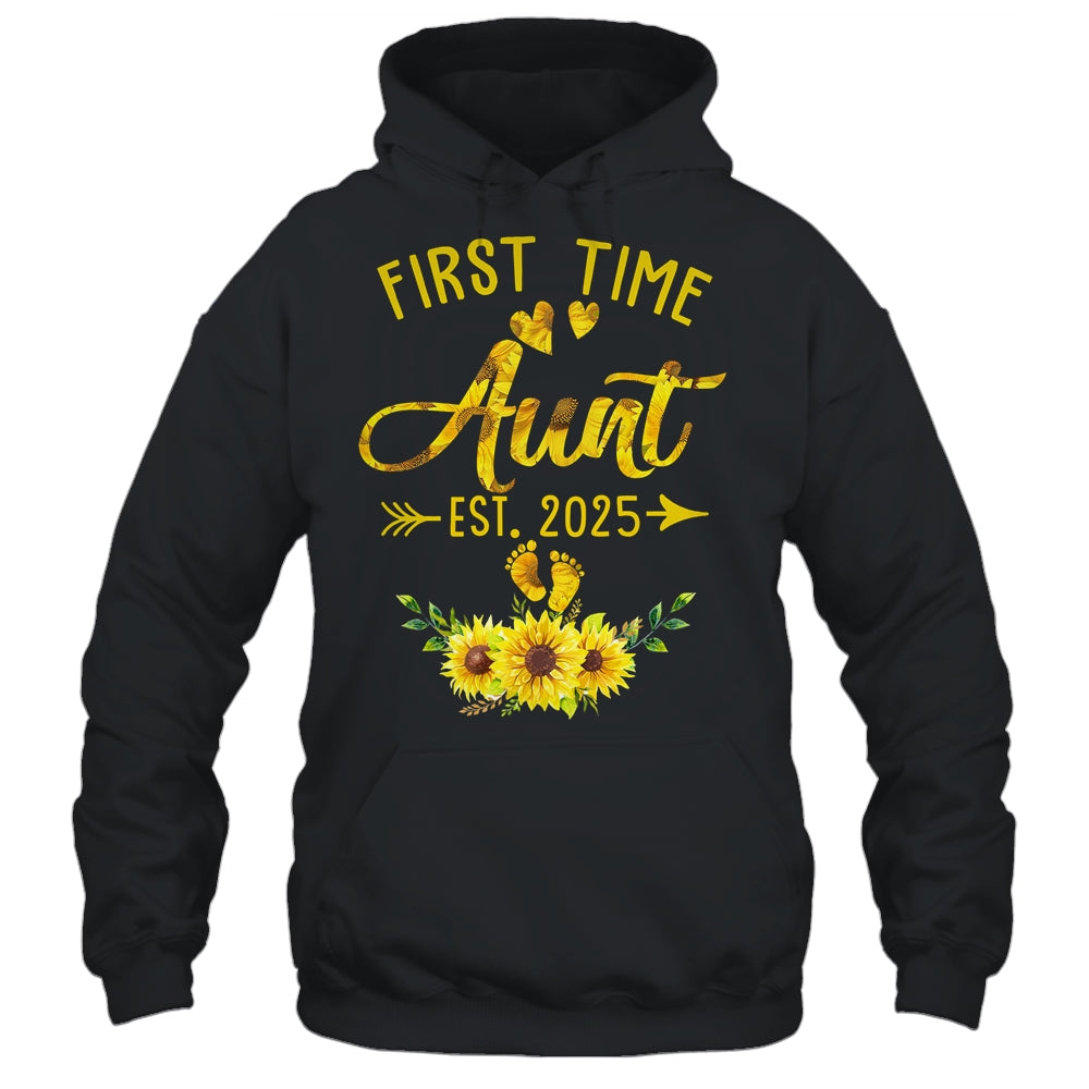 First Time Aunt Est 2025 Sunflower Promoted To Aunt Shirt & Tank Top | siriusteestore