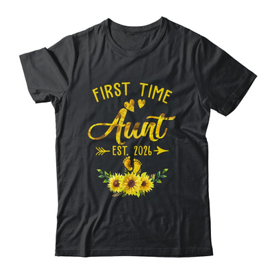 First Time Aunt Est 2026 Sunflower Promoted To Aunt Shirt & Tank Top | siriusteestore