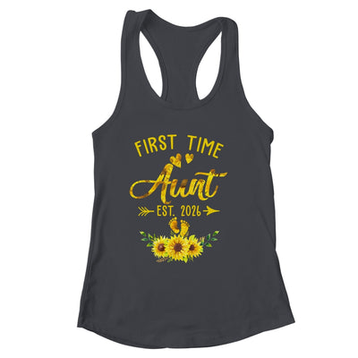 First Time Aunt Est 2026 Sunflower Promoted To Aunt Shirt & Tank Top | siriusteestore