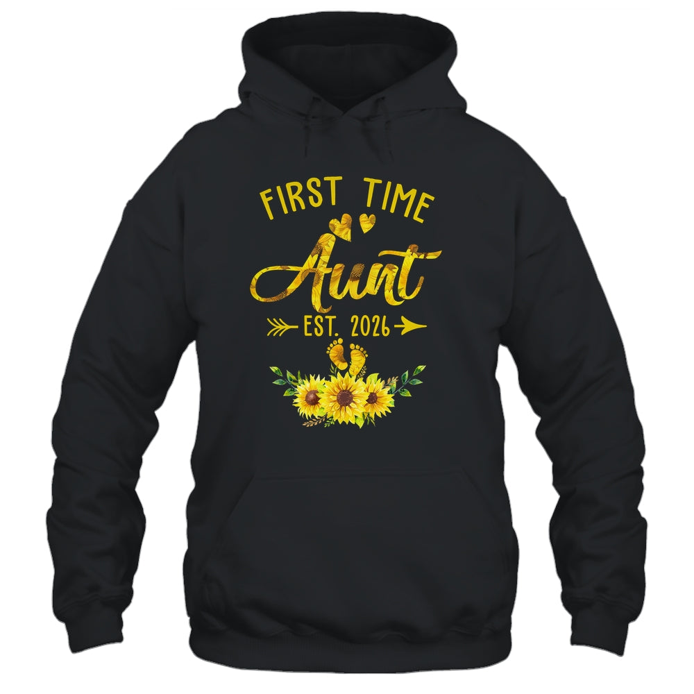 First Time Aunt Est 2026 Sunflower Promoted To Aunt Shirt & Tank Top | siriusteestore
