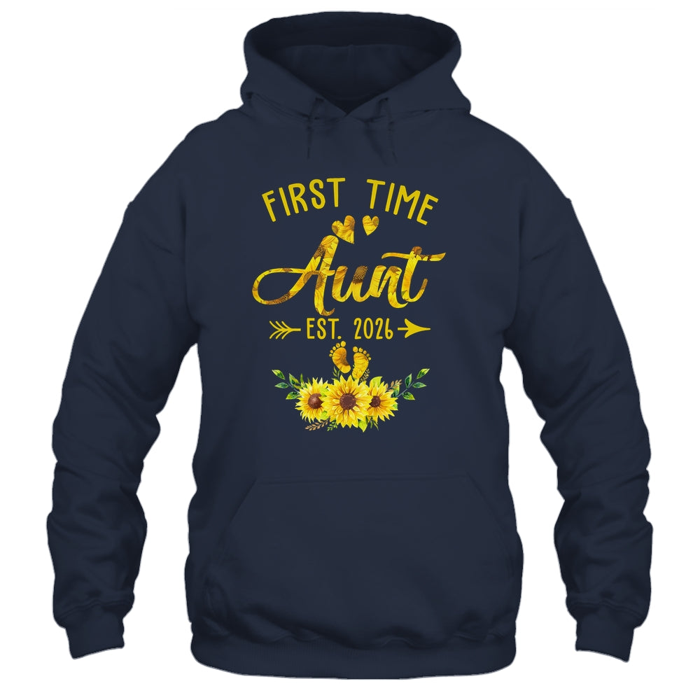 First Time Aunt Est 2026 Sunflower Promoted To Aunt Shirt & Tank Top | siriusteestore