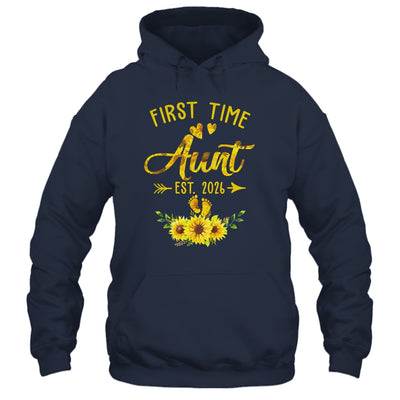 First Time Aunt Est 2026 Sunflower Promoted To Aunt Shirt & Tank Top | siriusteestore