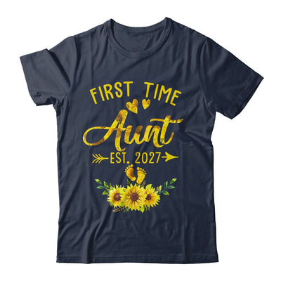 First Time Aunt Est 2027 Sunflower Promoted To Aunt Shirt & Tank Top | siriusteestore