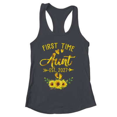 First Time Aunt Est 2027 Sunflower Promoted To Aunt Shirt & Tank Top | siriusteestore