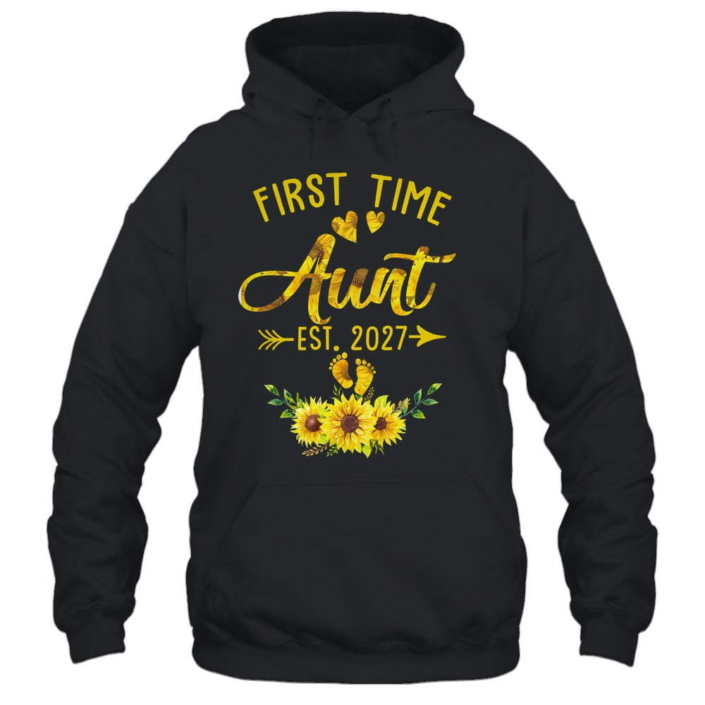 First Time Aunt Est 2027 Sunflower Promoted To Aunt Shirt & Tank Top | siriusteestore