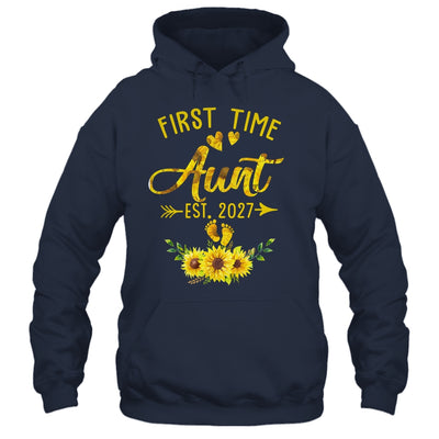 First Time Aunt Est 2027 Sunflower Promoted To Aunt Shirt & Tank Top | siriusteestore