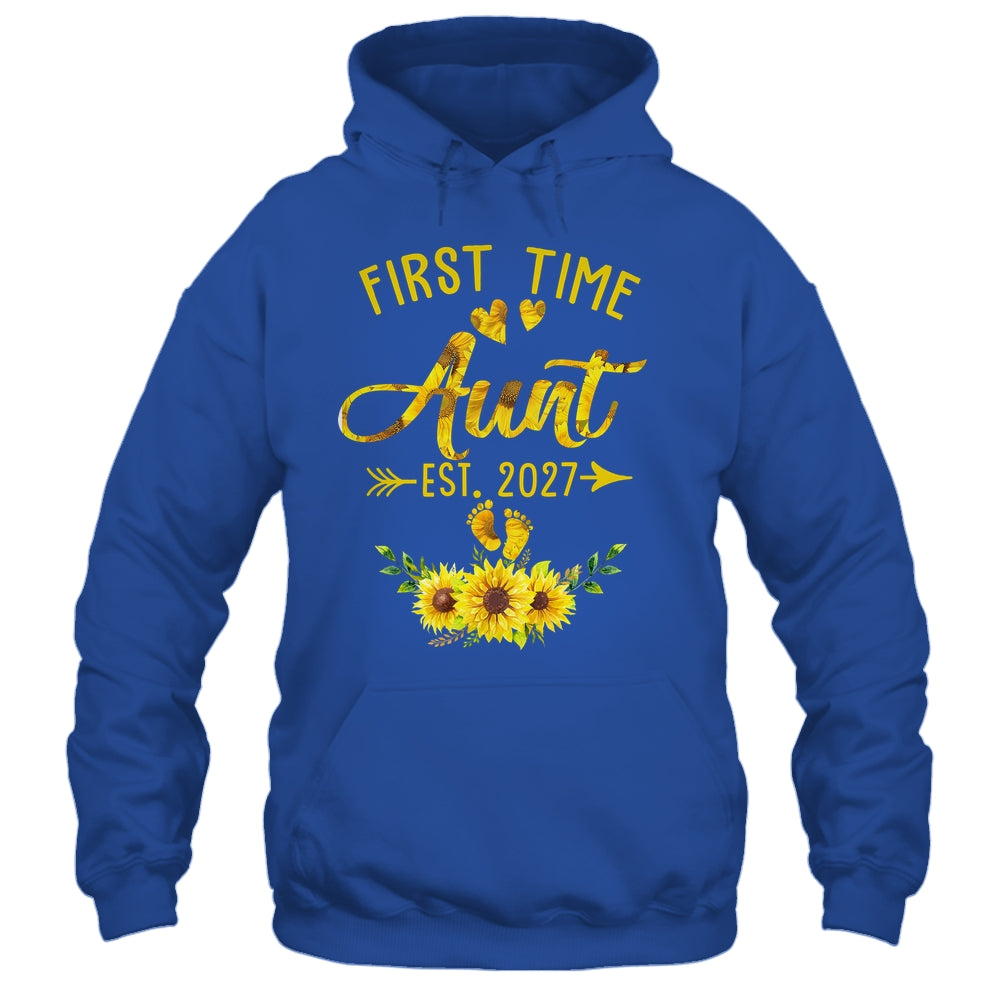First Time Aunt Est 2027 Sunflower Promoted To Aunt Shirt & Tank Top | siriusteestore