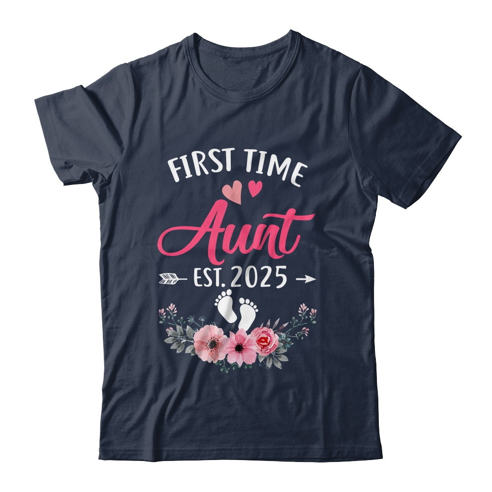First Time Aunt Promoted To Aunt Est 2025 Mothers Day Shirt & Hoodie | siriusteestore