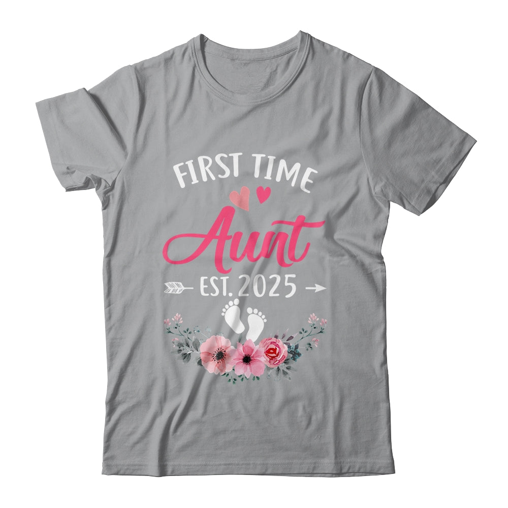 First Time Aunt Promoted To Aunt Est 2025 Mothers Day Shirt & Hoodie | siriusteestore