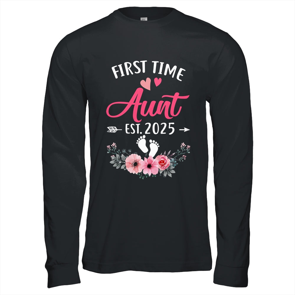 First Time Aunt Promoted To Aunt Est 2025 Mothers Day Shirt & Hoodie | siriusteestore