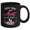 First Time Aunt Promoted To Aunt Est 2025 Mothers Day Mug | siriusteestore