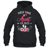 First Time Aunt Promoted To Aunt Est 2025 Mothers Day Shirt & Hoodie | siriusteestore