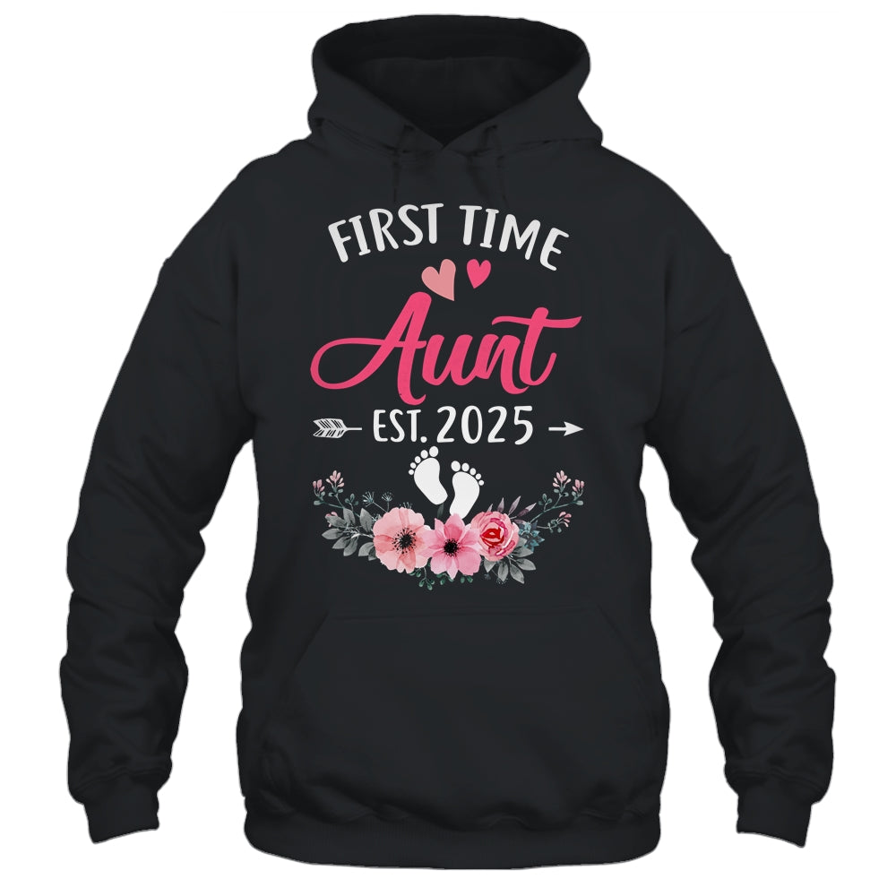 First Time Aunt Promoted To Aunt Est 2025 Mothers Day Shirt & Hoodie | siriusteestore