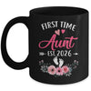 First Time Aunt Promoted To Aunt Est 2026 Mothers Day Mug | siriusteestore
