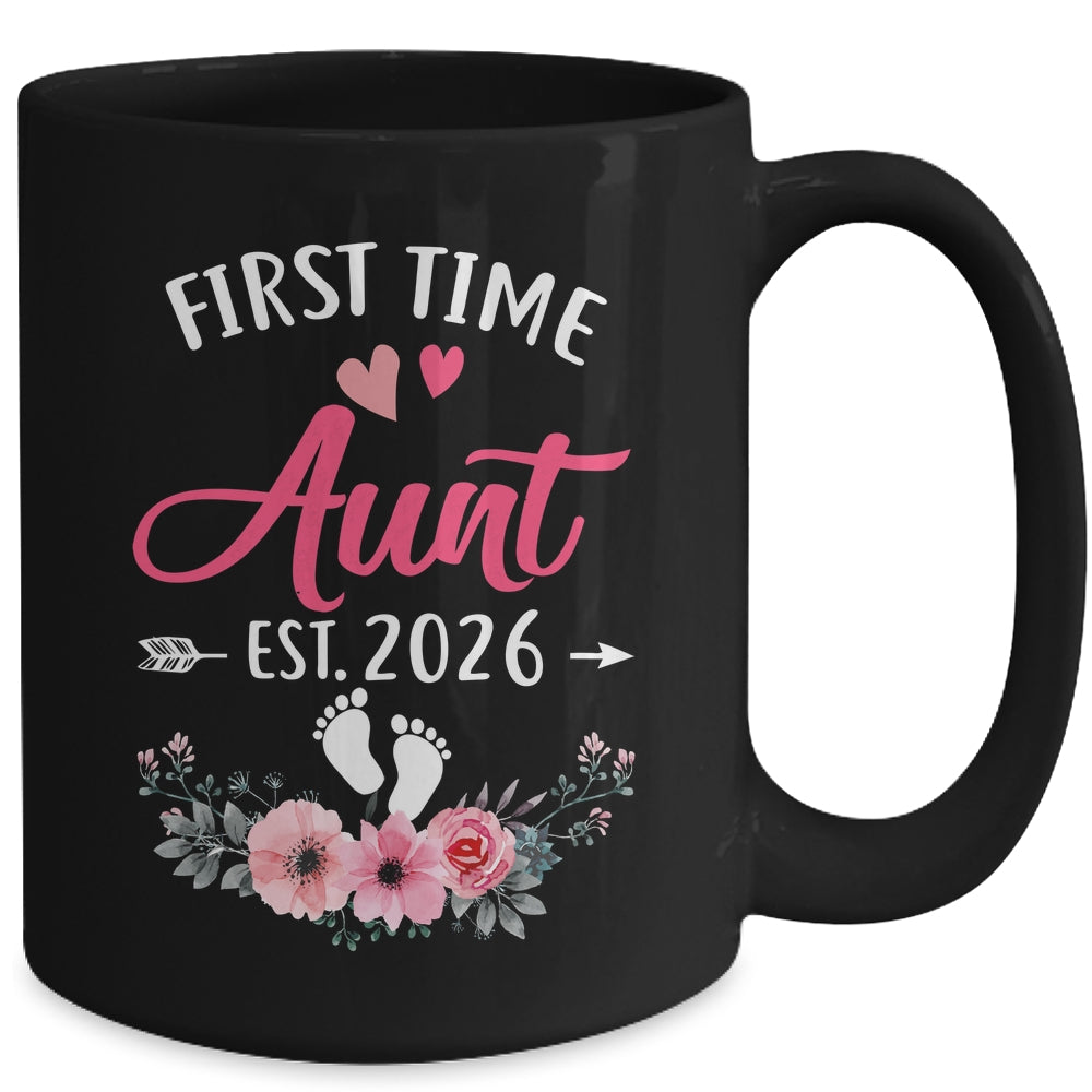 First Time Aunt Promoted To Aunt Est 2026 Mothers Day Mug | siriusteestore