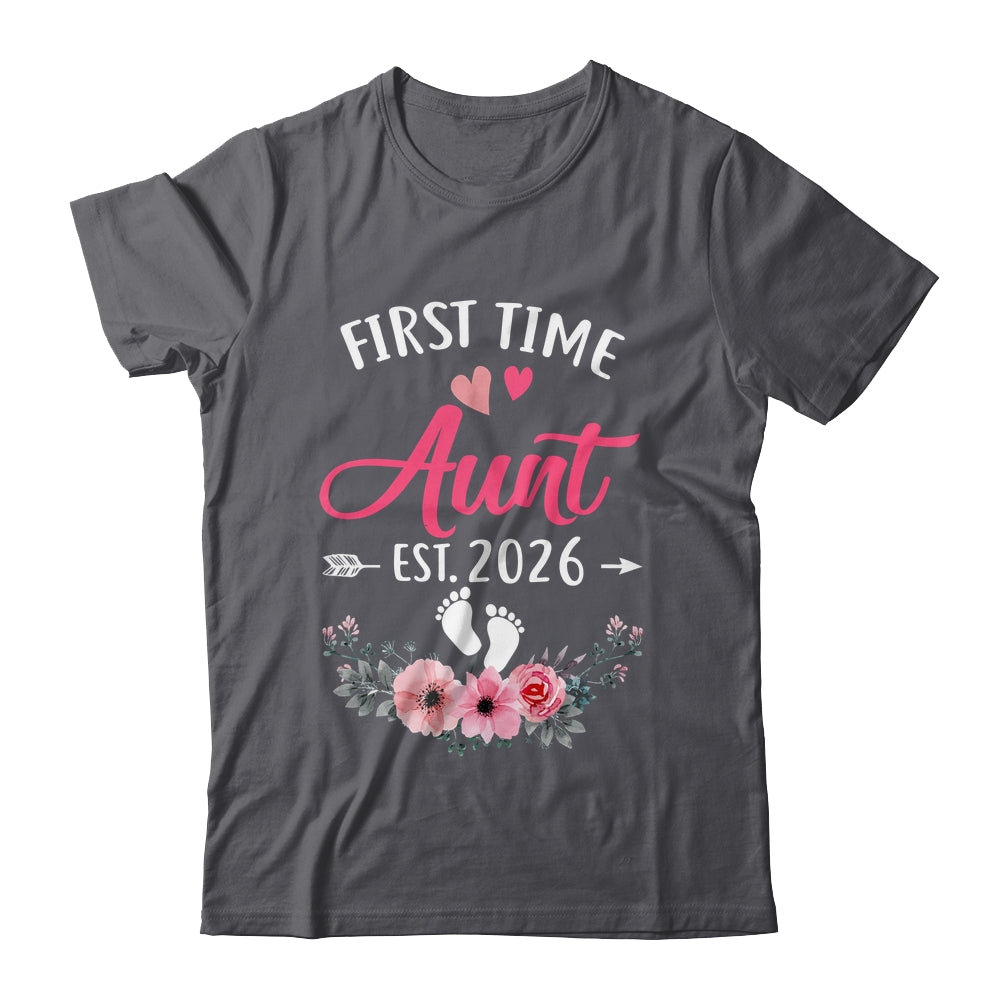 First Time Aunt Promoted To Aunt Est 2026 Mothers Day Shirt & Tank Top | siriusteestore