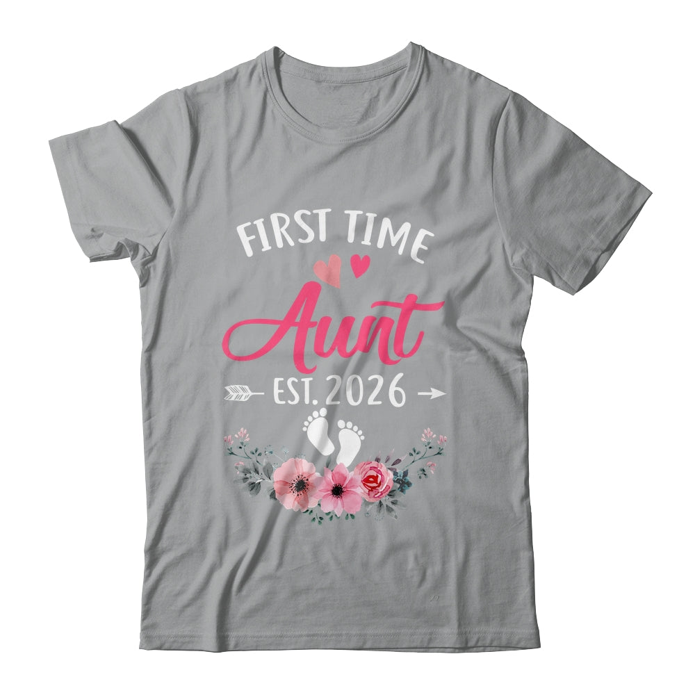 First Time Aunt Promoted To Aunt Est 2026 Mothers Day Shirt & Tank Top | siriusteestore