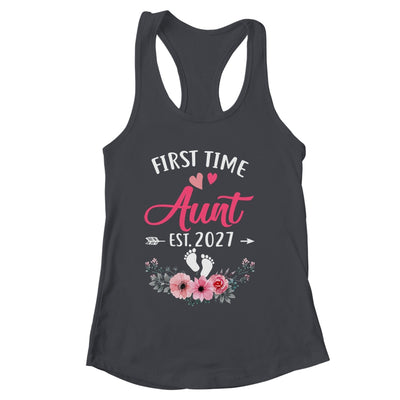 First Time Aunt Promoted To Aunt Est 2027 Mothers Day Shirt & Tank Top | siriusteestore