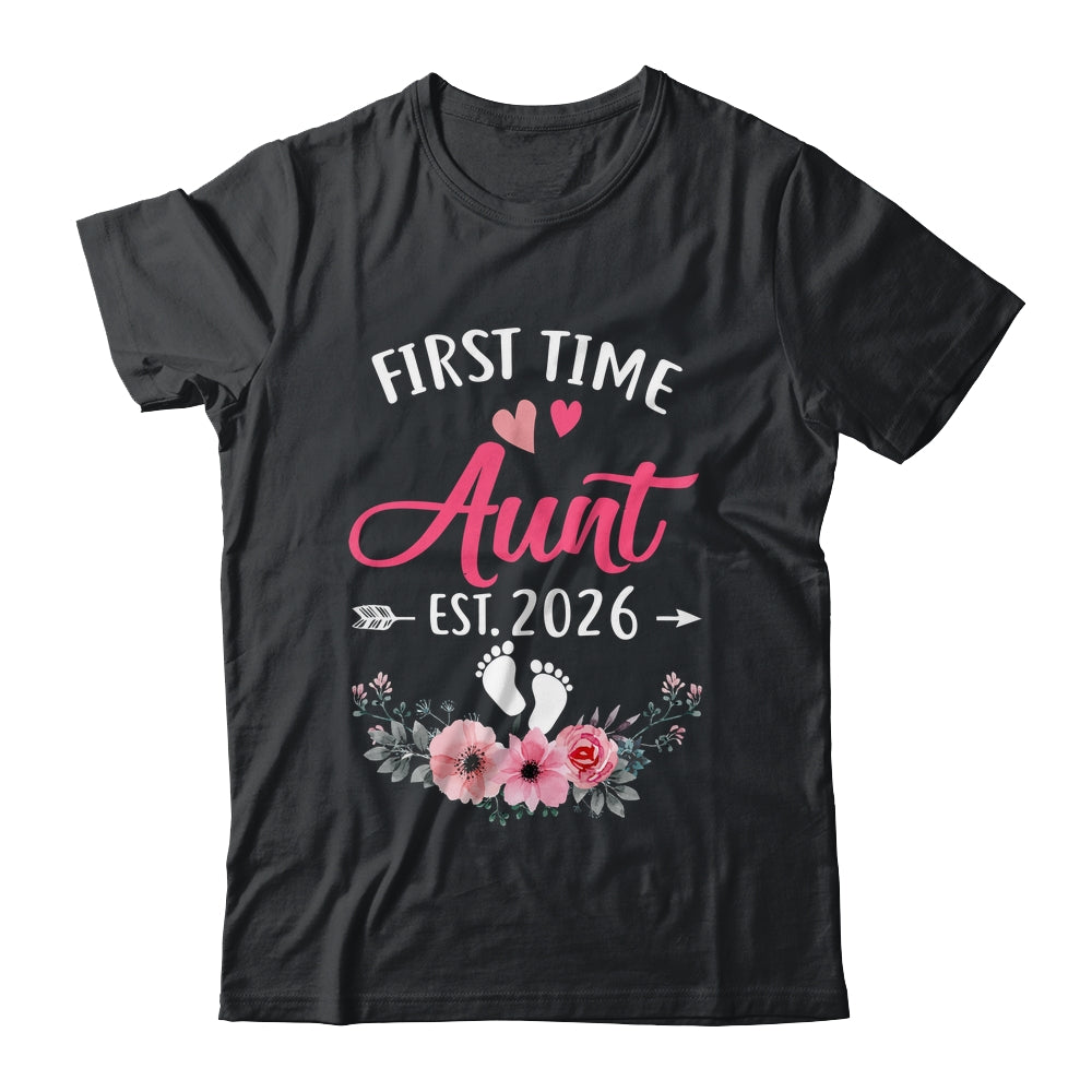 First Time Aunt Promoted To Aunt Est 2027 Mothers Day Shirt & Tank Top | siriusteestore