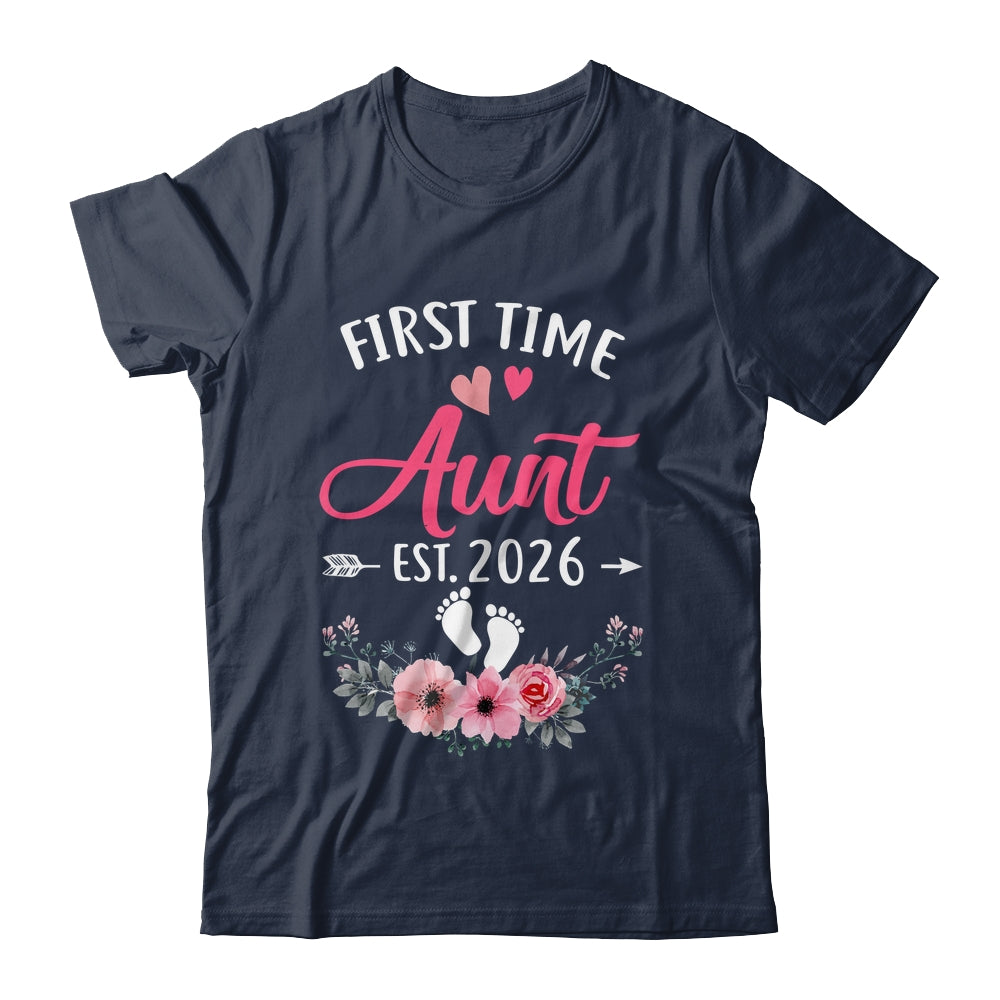First Time Aunt Promoted To Aunt Est 2027 Mothers Day Shirt & Tank Top | siriusteestore
