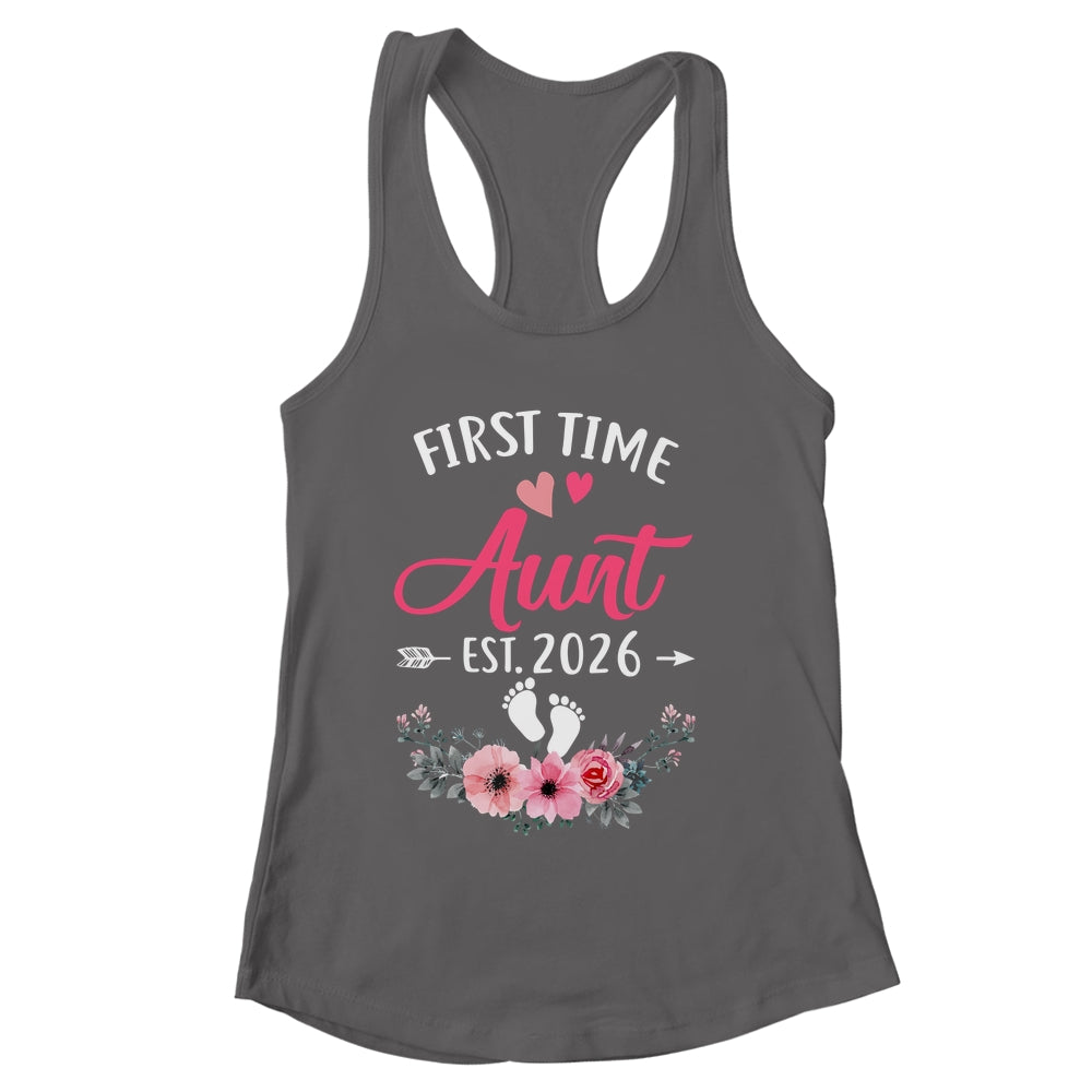 First Time Aunt Promoted To Aunt Est 2027 Mothers Day Shirt & Tank Top | siriusteestore