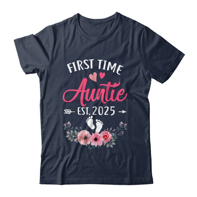 First Time Auntie Promoted To Auntie Est 2025 Mothers Day Shirt & Hoodie | siriusteestore