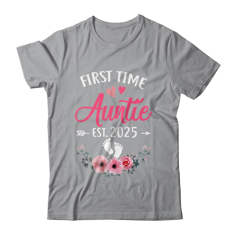First Time Auntie Promoted To Auntie Est 2025 Mothers Day Shirt & Hoodie | siriusteestore