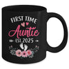 First Time Auntie Promoted To Auntie Est 2025 Mothers Day Mug | siriusteestore