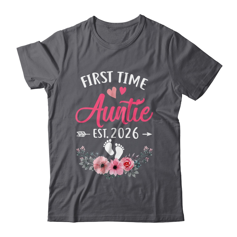 First Time Auntie Promoted To Auntie Est 2026 Mothers Day Shirt & Tank Top | siriusteestore