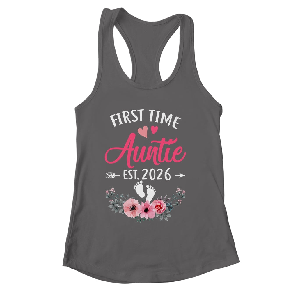 First Time Auntie Promoted To Auntie Est 2026 Mothers Day Shirt & Tank Top | siriusteestore
