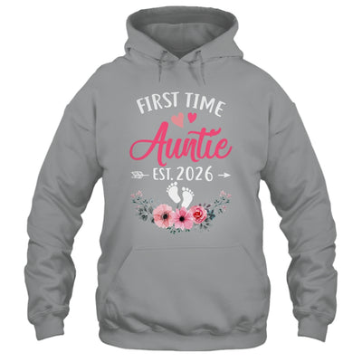 First Time Auntie Promoted To Auntie Est 2026 Mothers Day Shirt & Tank Top | siriusteestore