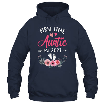 First Time Auntie Promoted To Auntie Est 2027 Mothers Day Shirt & Tank Top | siriusteestore