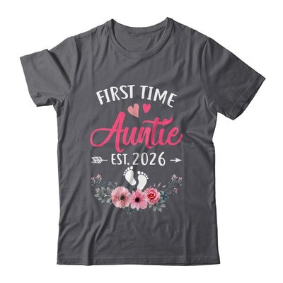 First Time Auntie Promoted To Auntie Est 2027 Mothers Day Shirt & Tank Top | siriusteestore